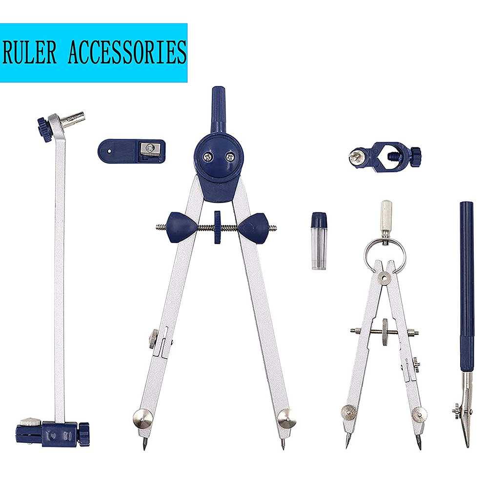 A46M-9Pc tekenpasser voor meet - Math Geometry Set With Compass recensie en prijs
