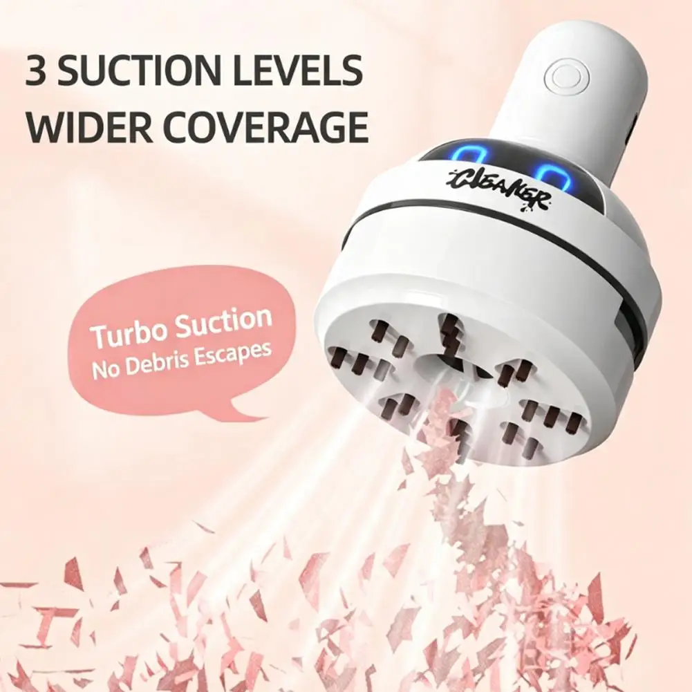 Kleine, oplaadbare stofzuiger  - Mini Desktop Vacuum Cleaner For Eraser Dust recensie en prijs