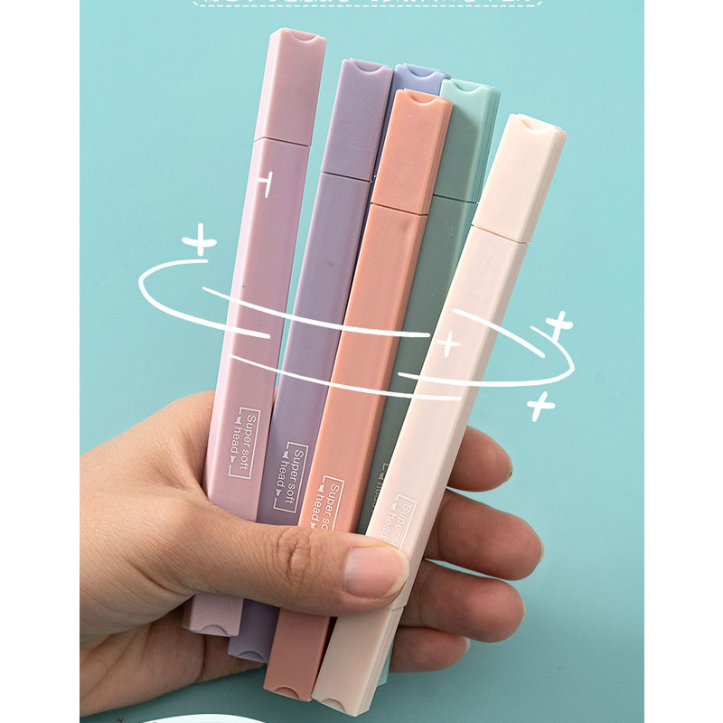 6-delige dubbelzijdige markeer - Pastel Highlighter Set Double Ended recensie en prijs