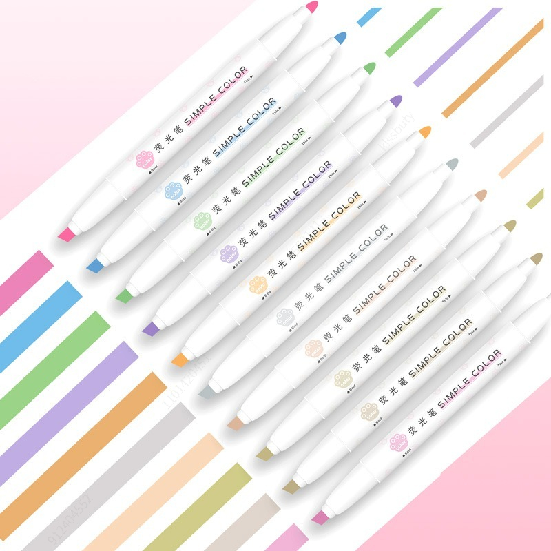 5 Stuks Pastel Markeerstiften  - Pastel Highlighter Set Double Ended recensie en prijs