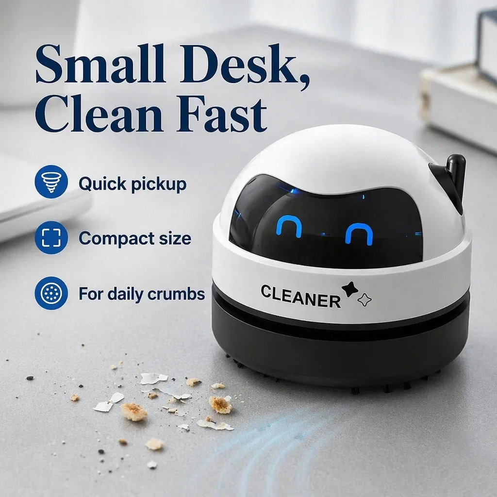 Draagbare mini-stofzuiger voor - Mini Desktop Vacuum Cleaner For Eraser Dust recensie en prijs